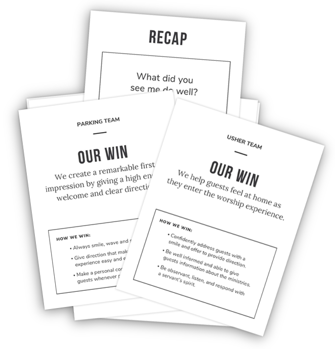 Volunteer Training Cards